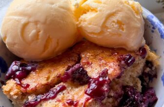 BLUEBERRY PUDDING CAKE – The Southern Lady Cooks
